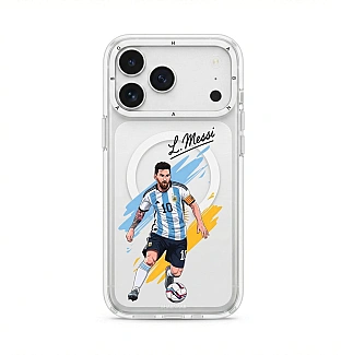 قاب لیونل مسی Lionel Messi با مگ سیف قاب ناب ghabnaab آیفون